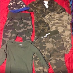 Camo infant bundle set